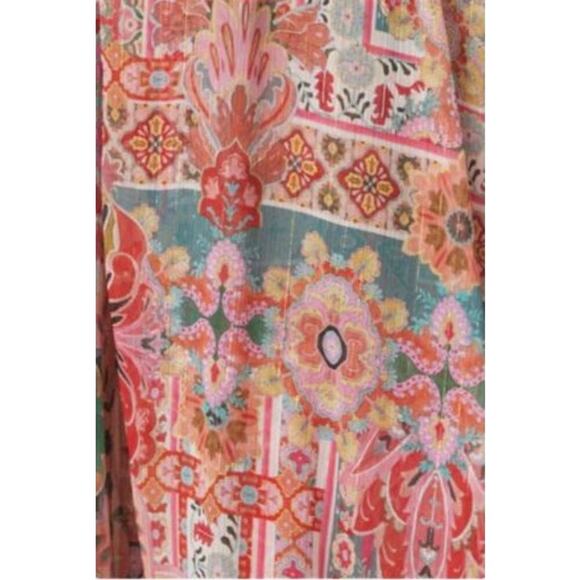 Misa Los Angeles “Elena” Long Sleeve Palazzo Tile Tiered Mini Dress – XS NWT! - Picture 6 of 7